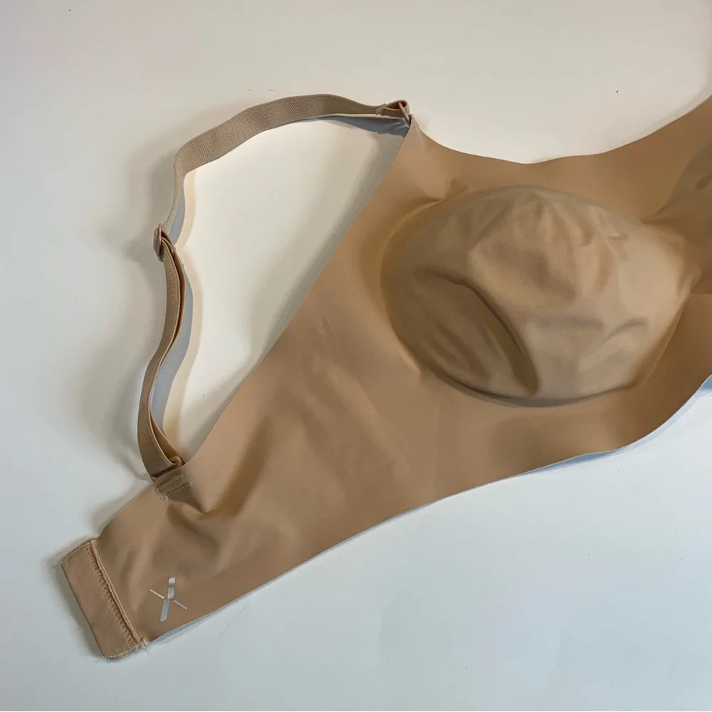 Size 6 Knix reversible nude and blue padded evolution bra - Picture 7 of 14